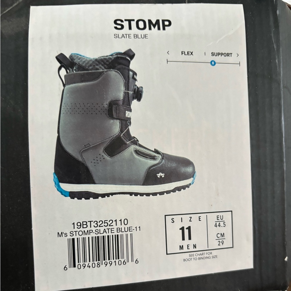 Men's Rome, STOMP Gray and Black Snow Boots - Picture 2 of 6
